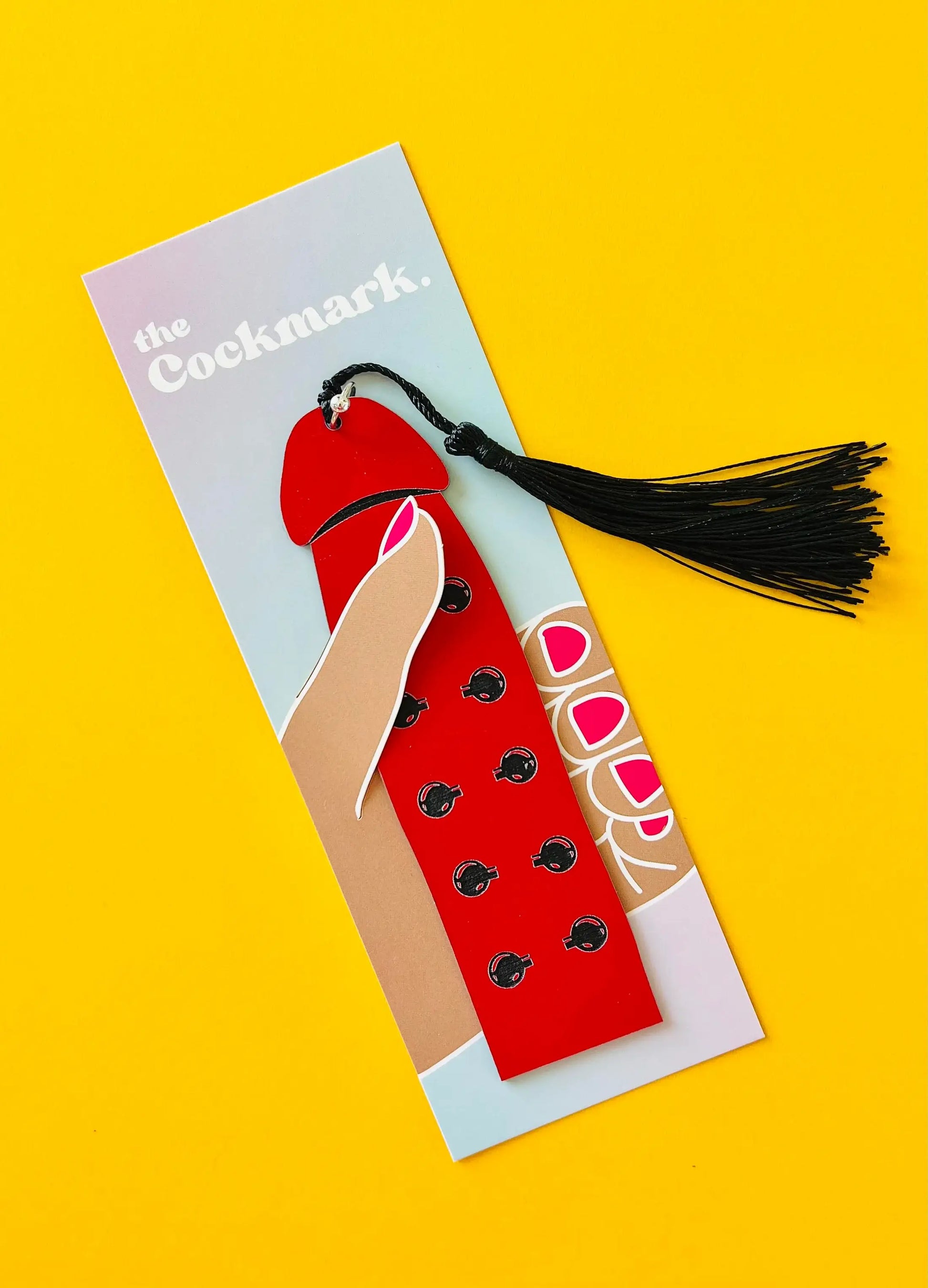 Jacob's Ladder Cockmark Bookmark: Red Acrylic