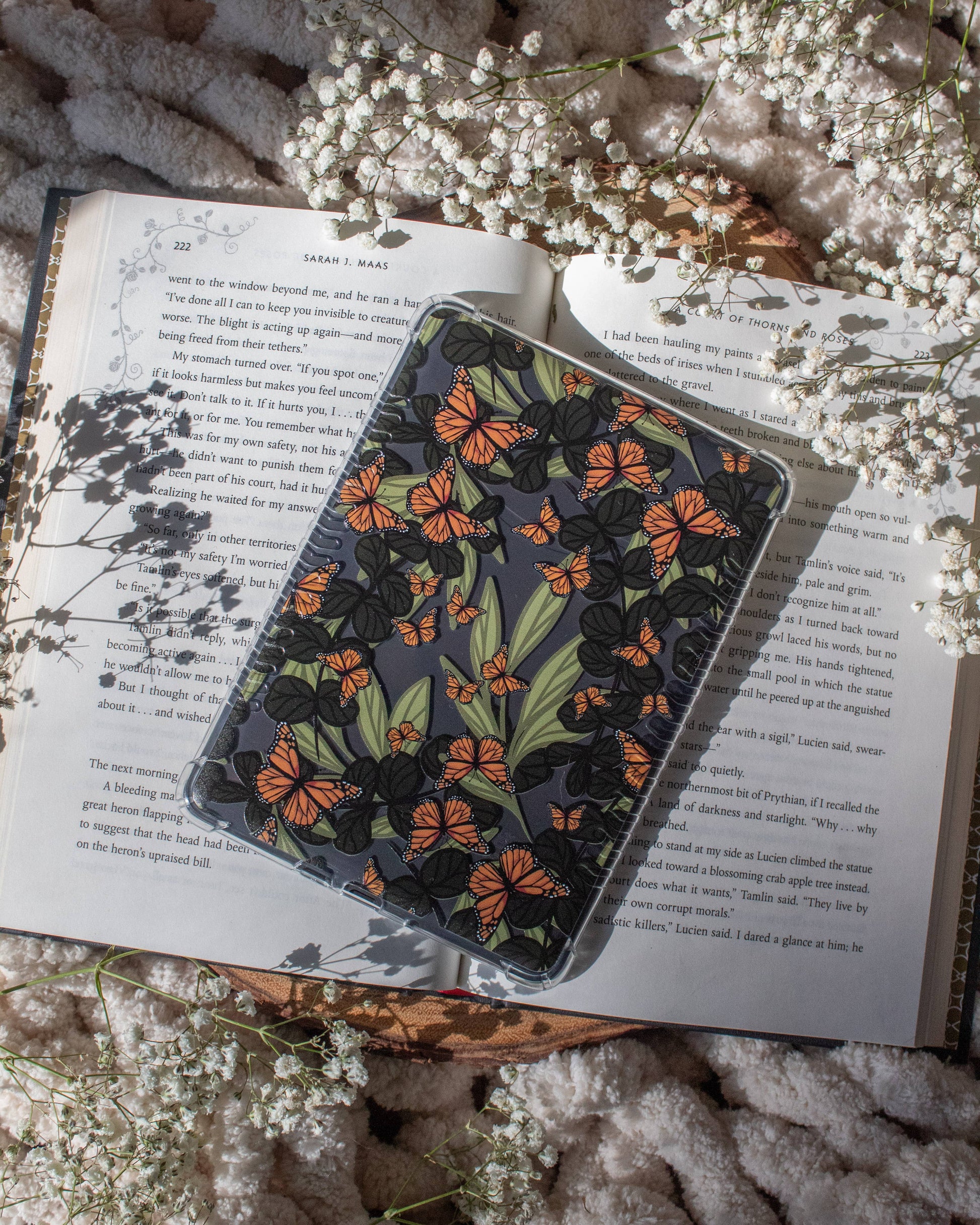 Soft Clear Kindle Case | Butterfly Garden: 7" (Kindle Paperwhite 12th gen / Colorsoft)