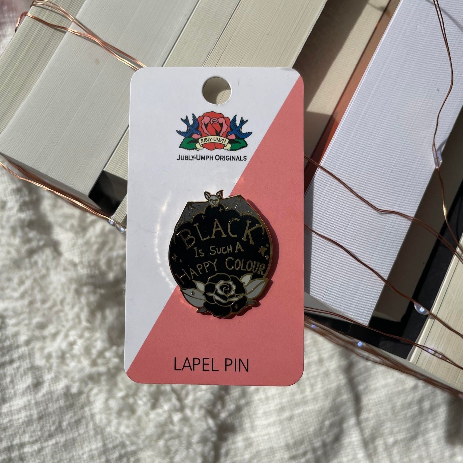 Black is Such a Happy Colour Pin
