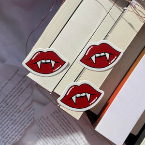 Vampire Teeth Vinyl Stickers