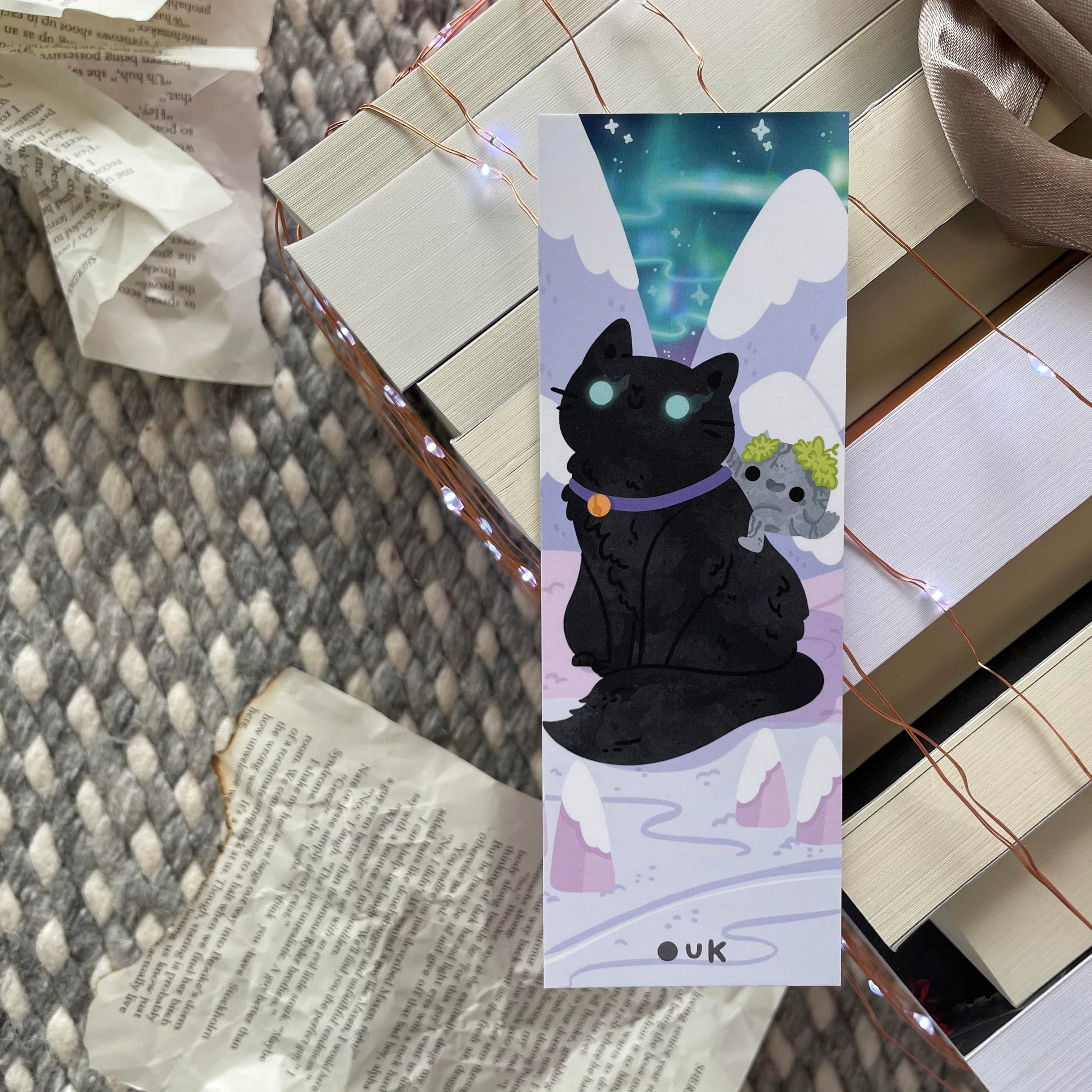Black Cat Bookmark by Keeper of the Suns