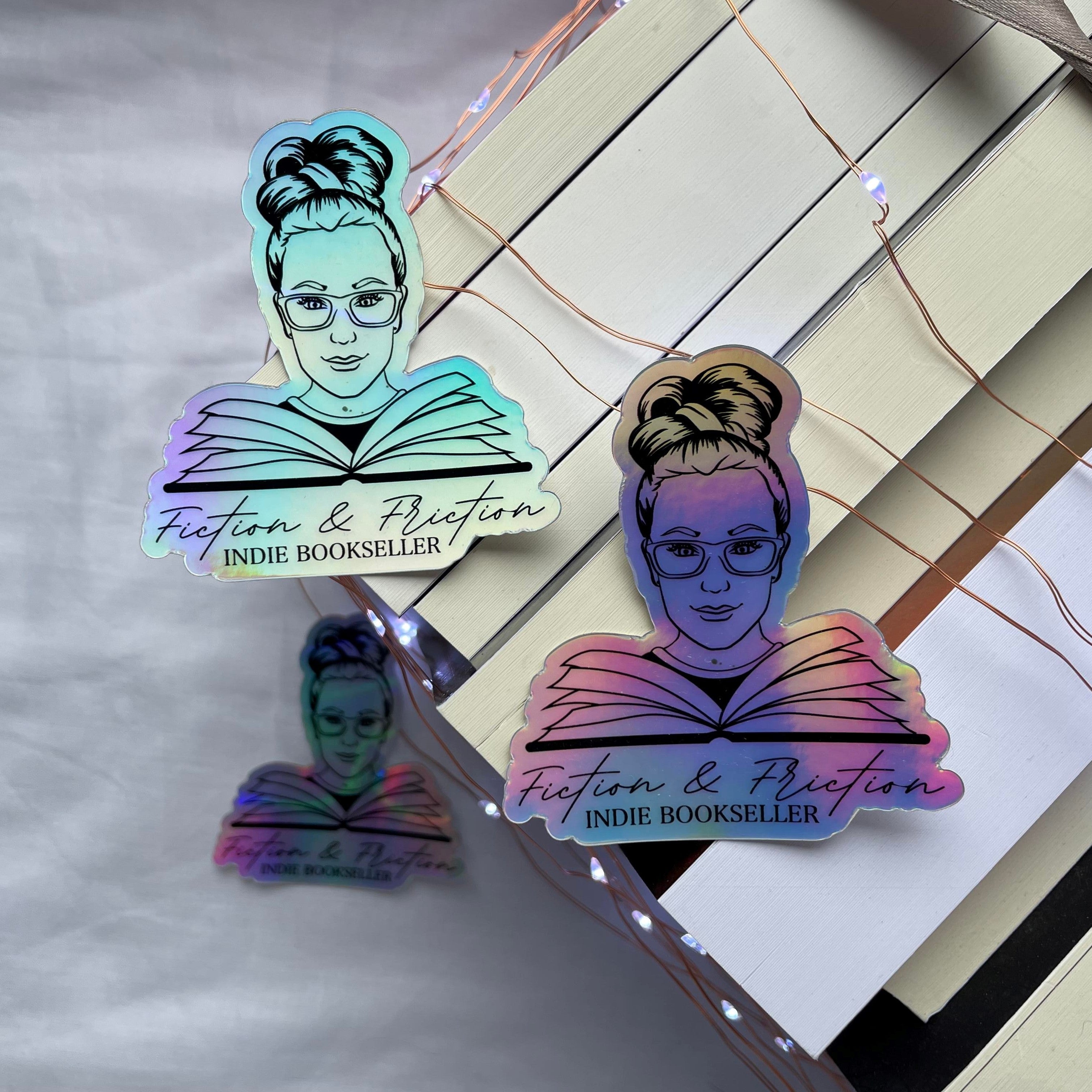 Fiction & Friction - Holographic Vinyl Sticker