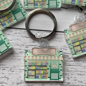 Off the Book Pages Acrylic Key Rings