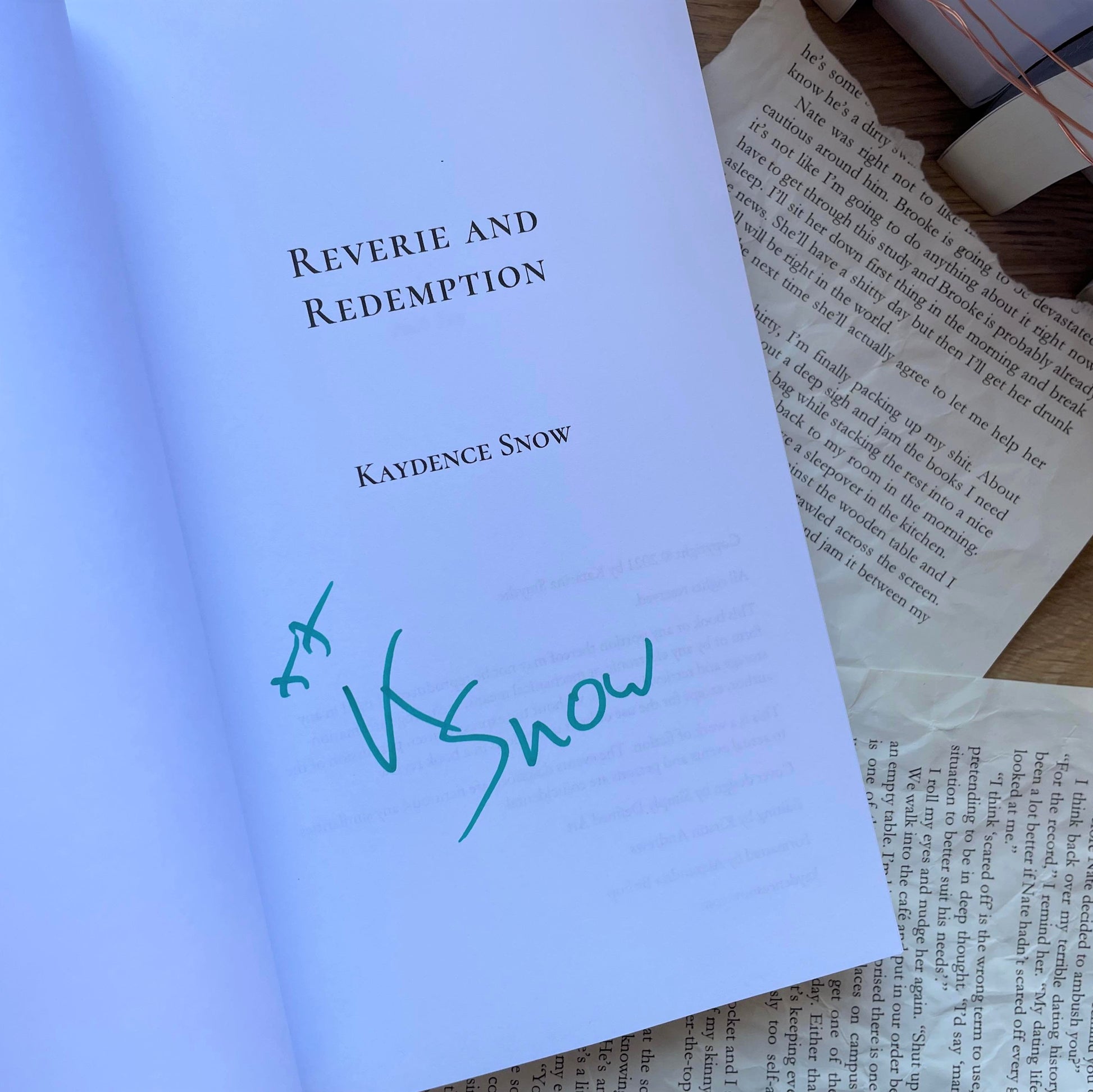 Reverie and Redemption by Kaydence Snow
