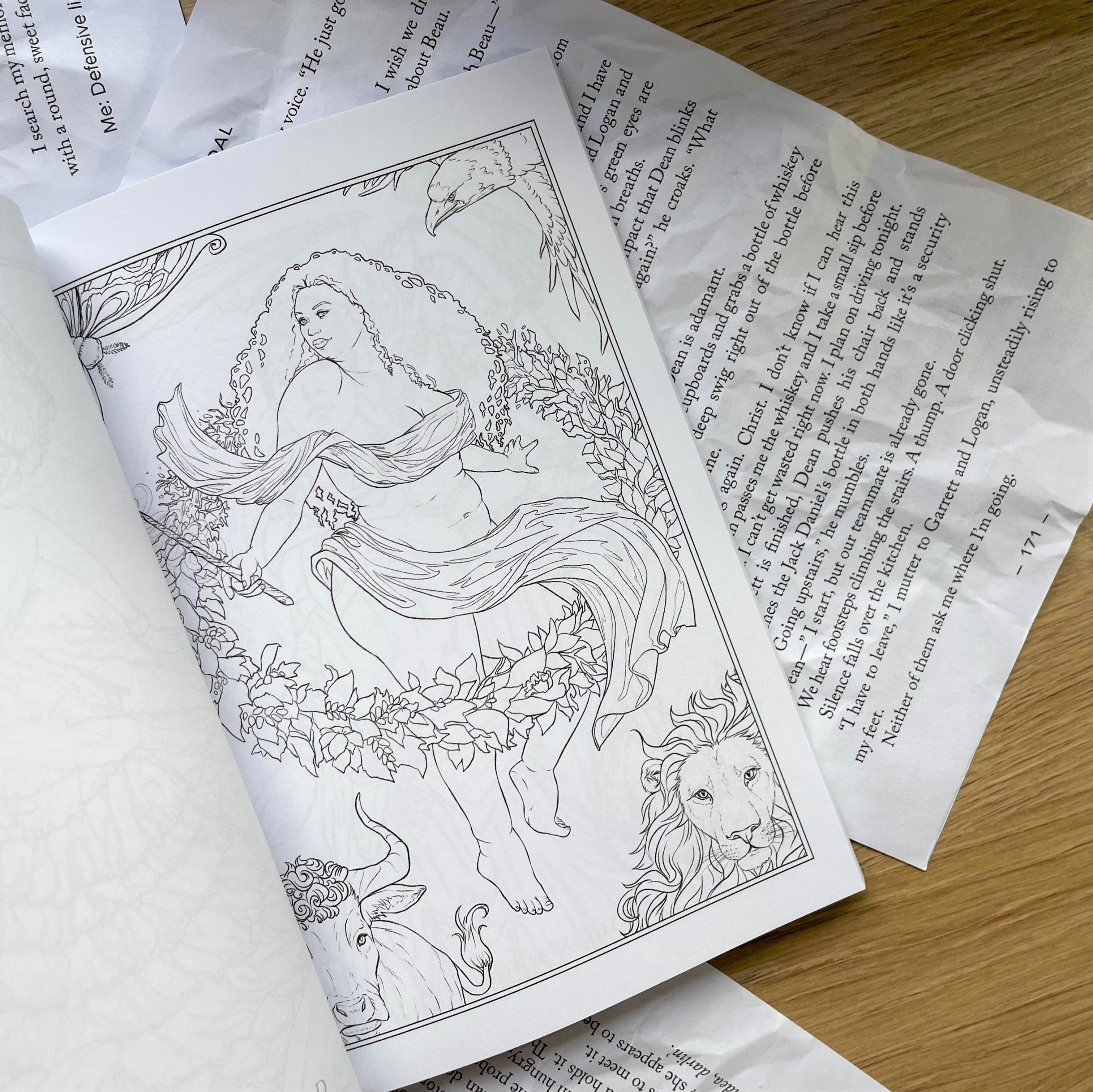 Dark Enchantment Minis - Pocket Sized Fantasy Colouring Book by Selina Fenech