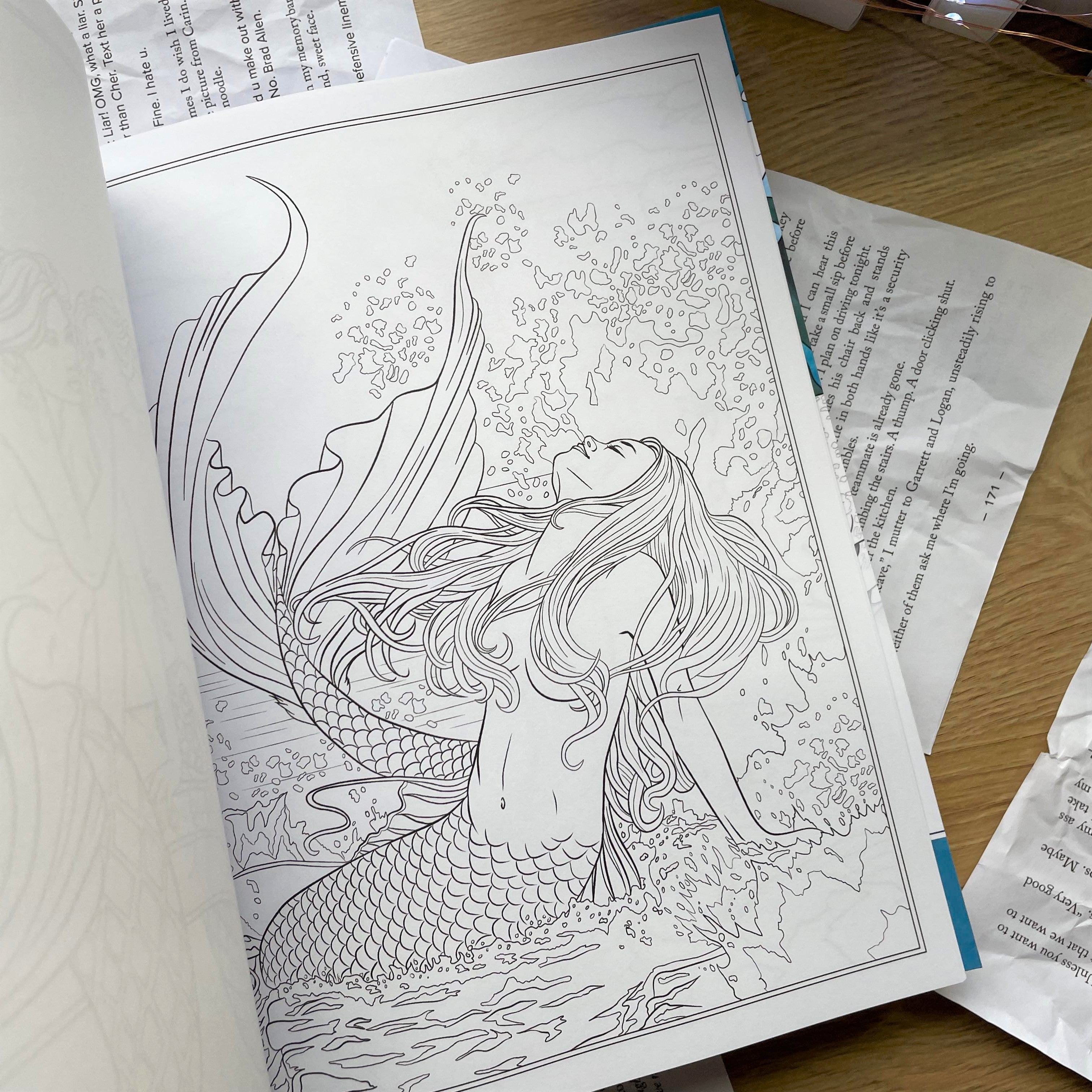 Mythical Mermaids - Fantasy Adult Colouring Book by Selina Fenech