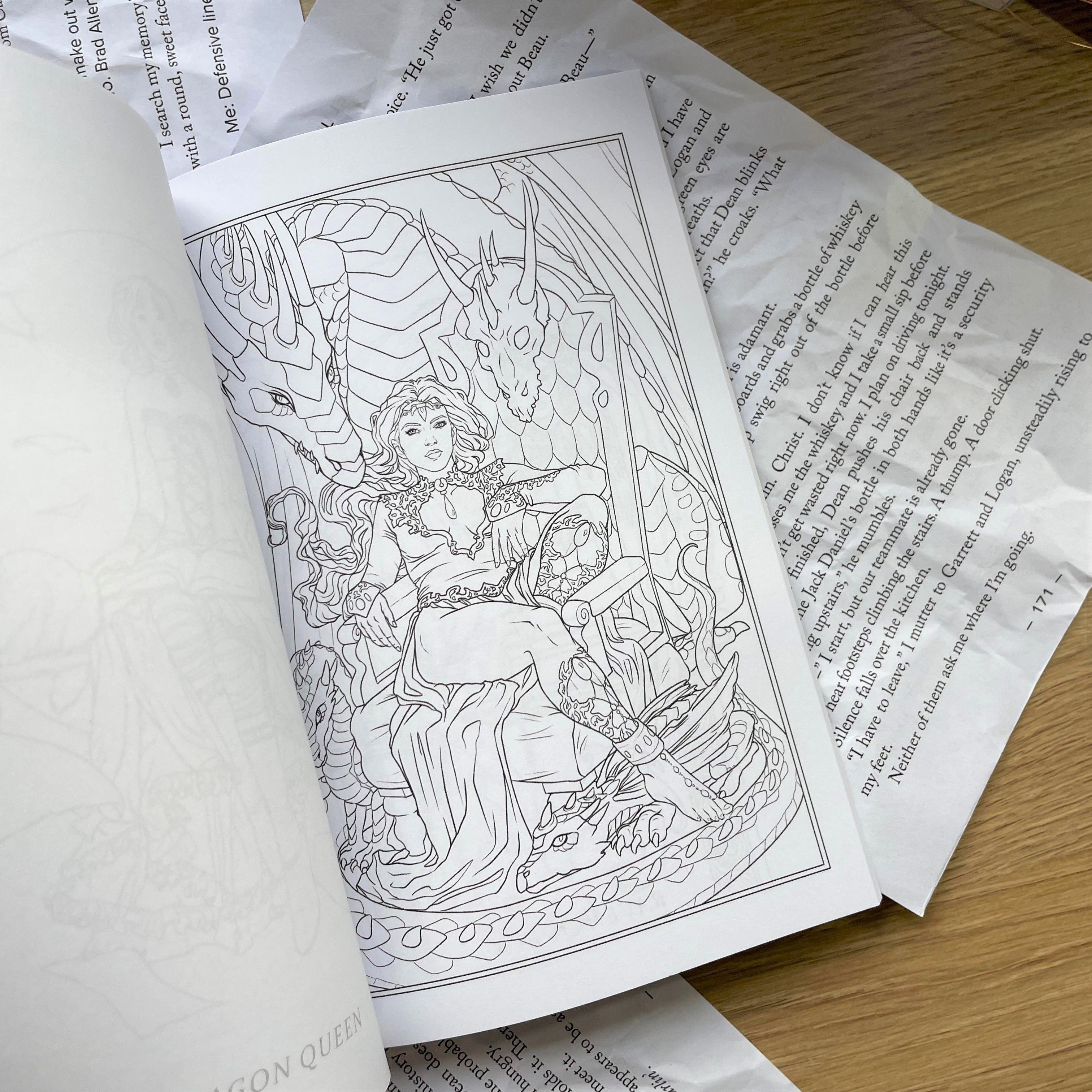 Dark Enchantment Minis - Pocket Sized Fantasy Colouring Book by Selina Fenech