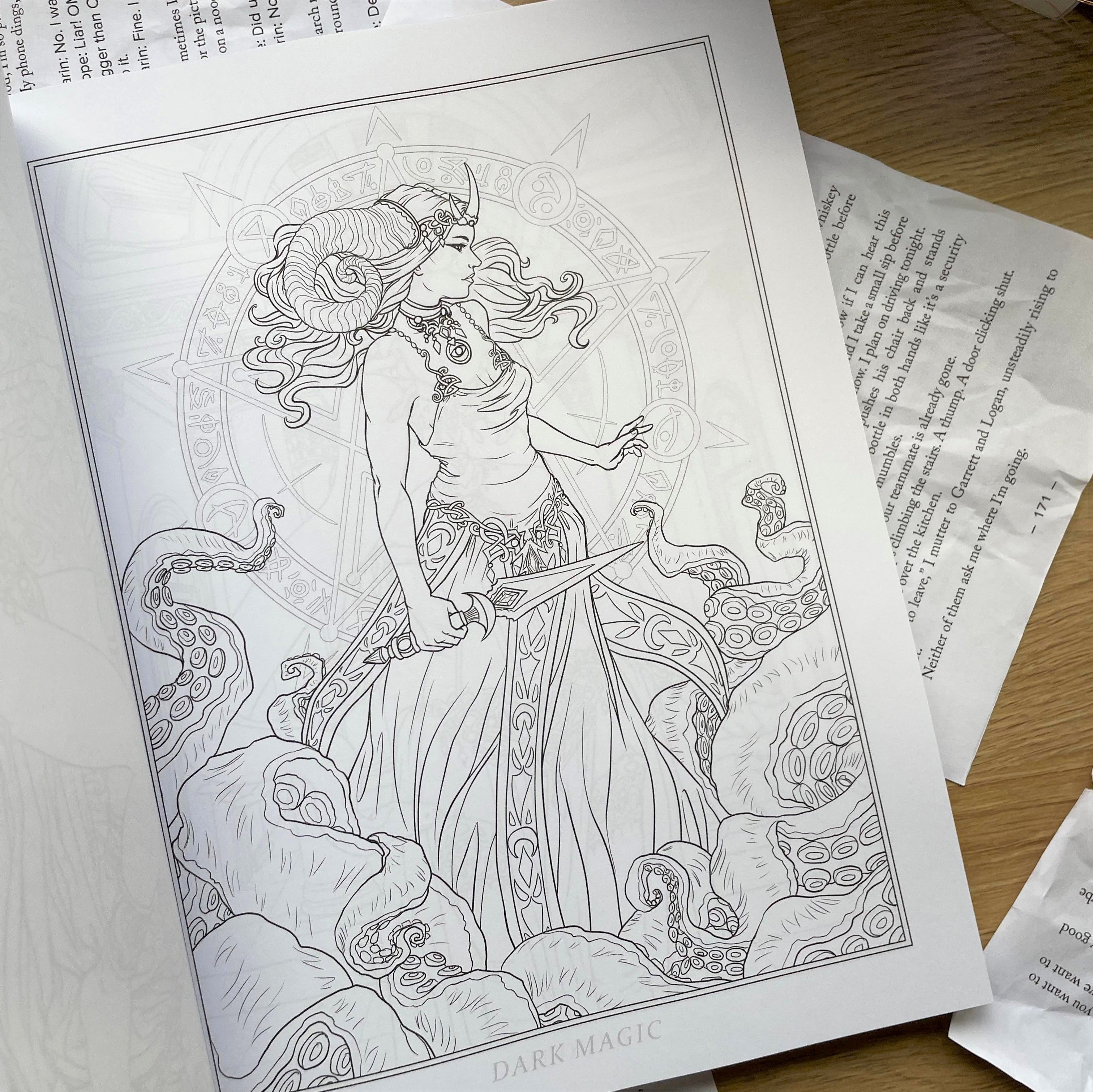 Dark Fantasy Colouring Book by Selina Fenech