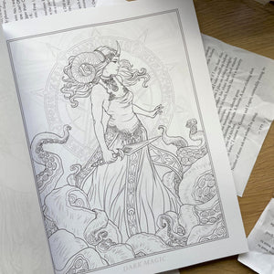 Dark Fantasy Colouring Book by Selina Fenech