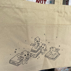 Book Dragon: Canvas Tote Bag