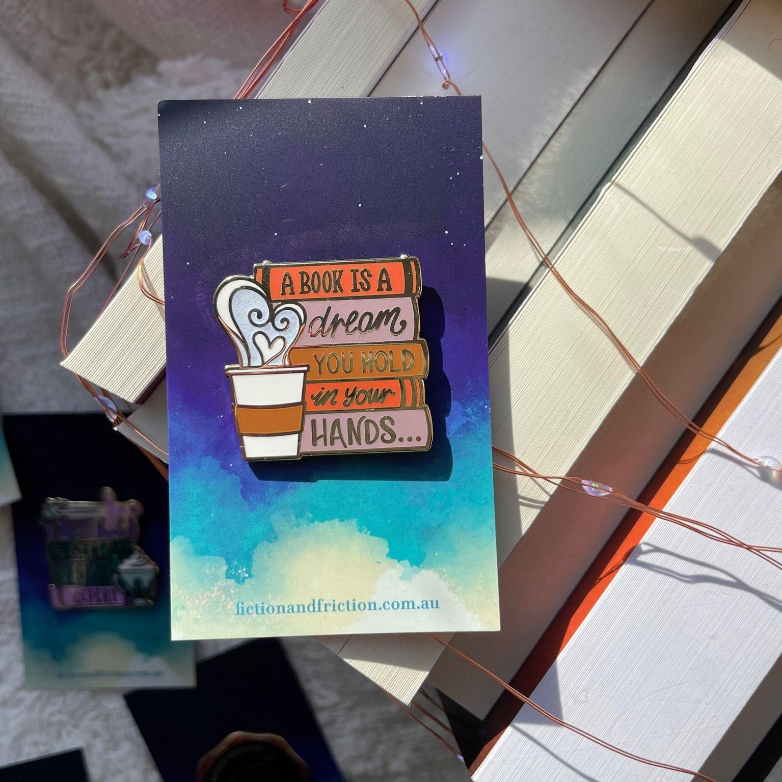 A Book is a Dream Enamel Pin