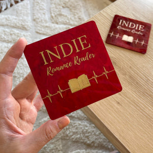 Indie Romance Reader | Arylic Coaster