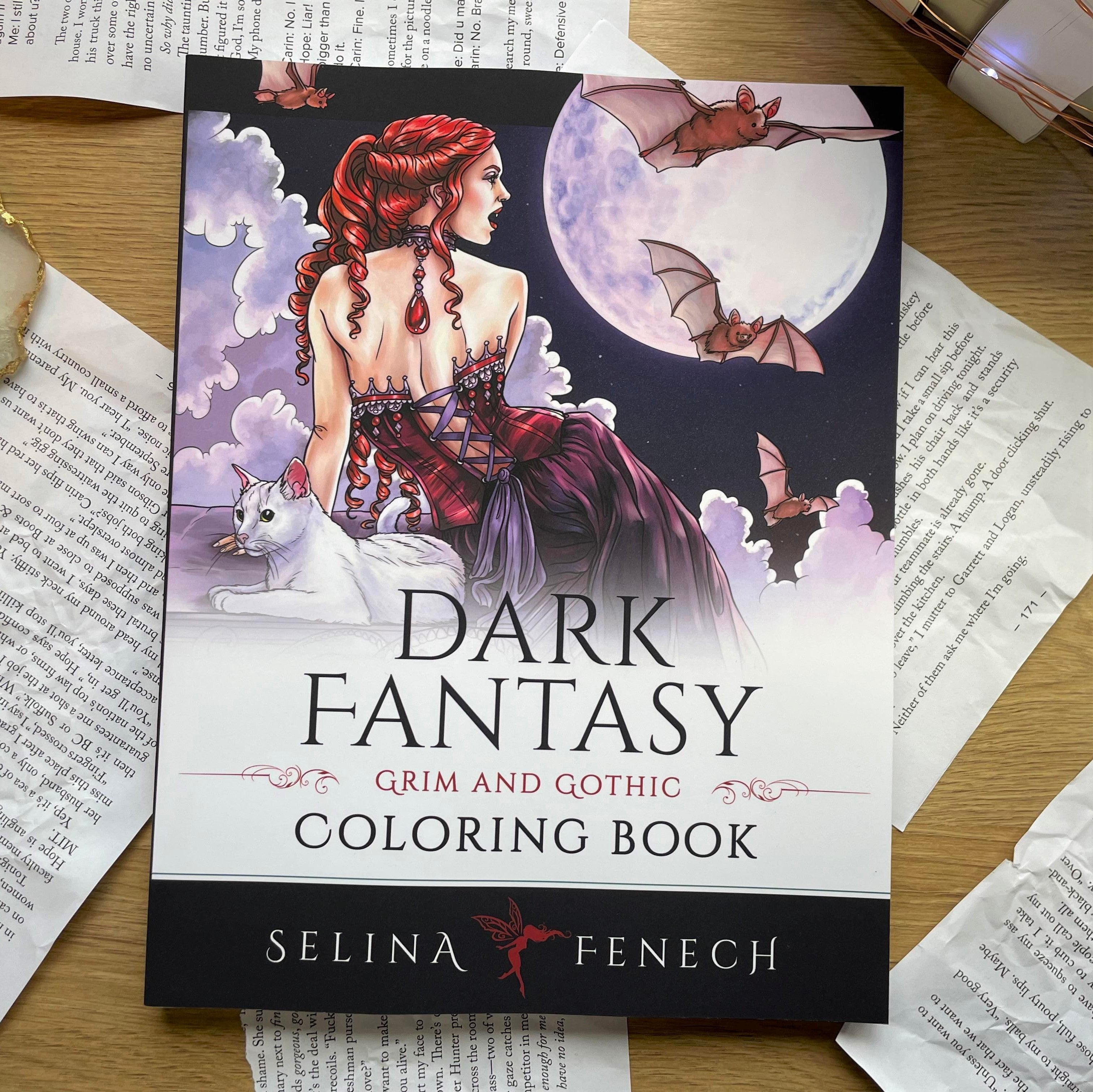 Dark Fantasy Colouring Book by Selina Fenech