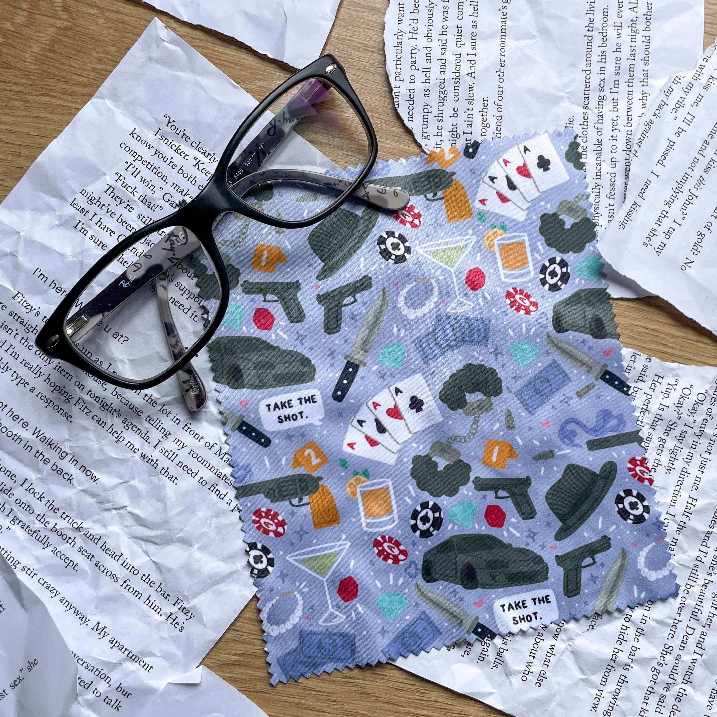 Dark Romance - Glasses Cloth by Keeper of the Suns