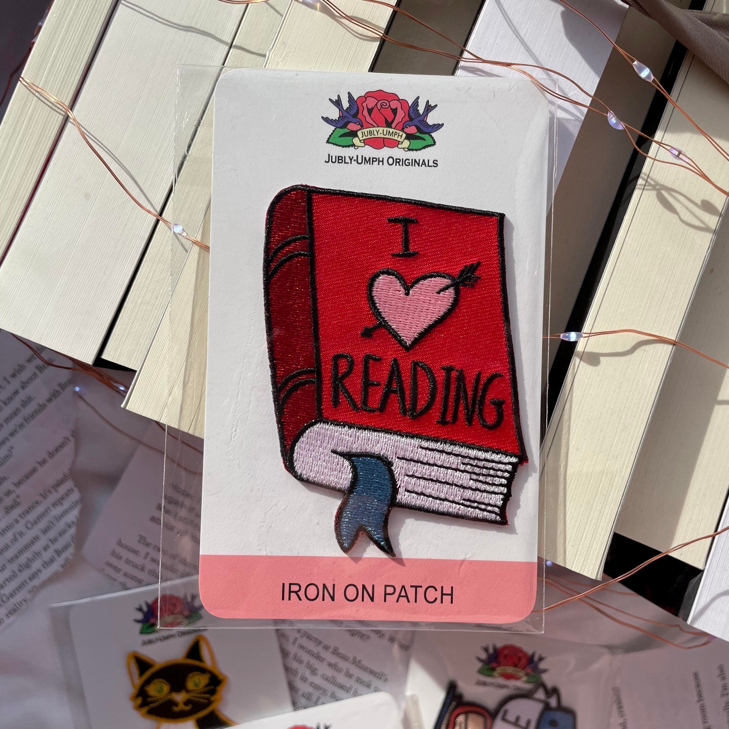 I Heart Reading Embroidered Patch