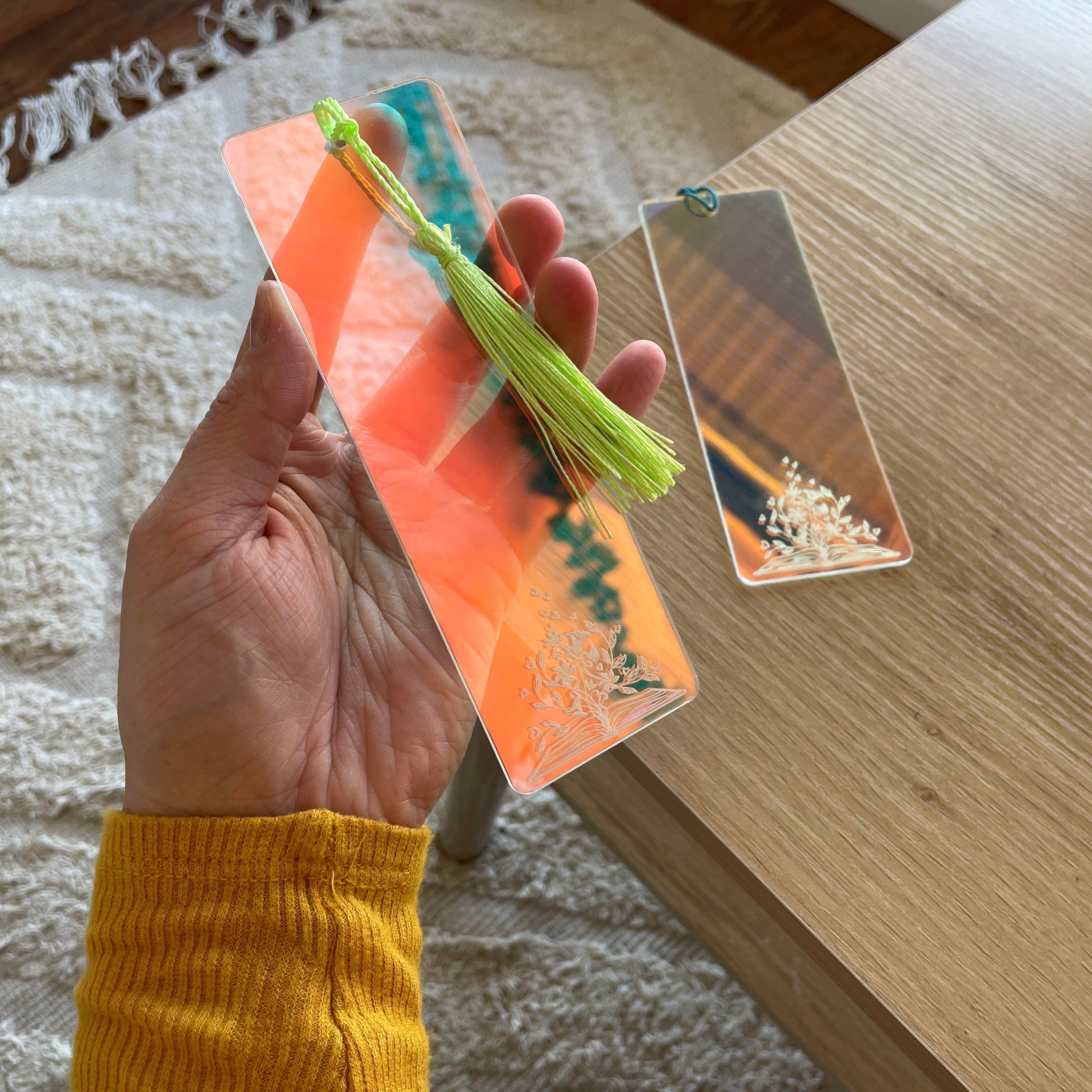 Iridescent Acrylic Bookmark