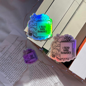 I Read Dark Romance - Holographic Vinyl Sticker