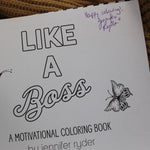 Load image into Gallery viewer, Like a Boss - a Motivational Colouring Book
