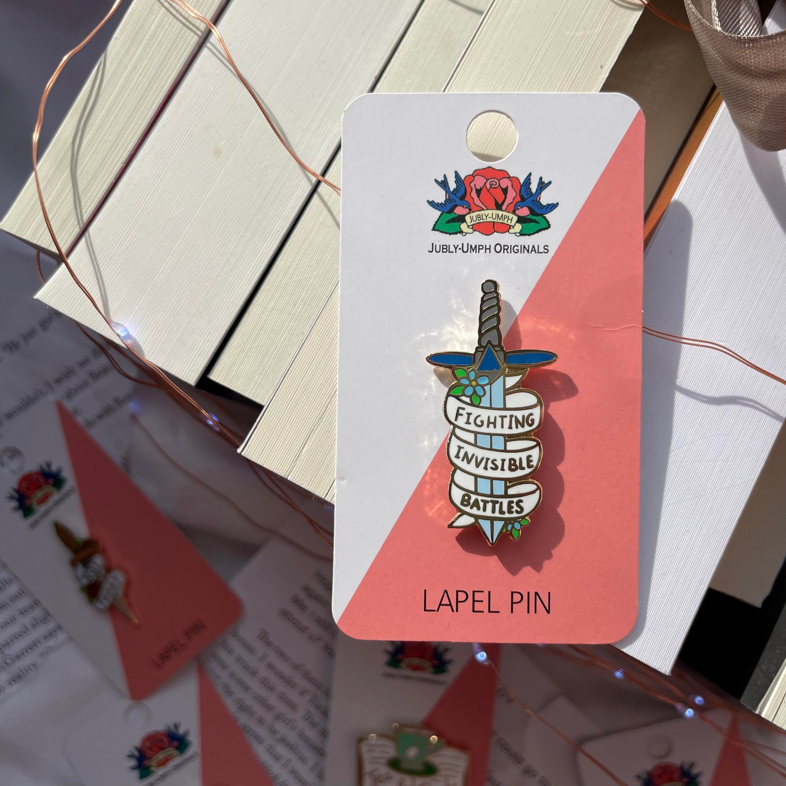 Fighting Invisible Battles Pin
