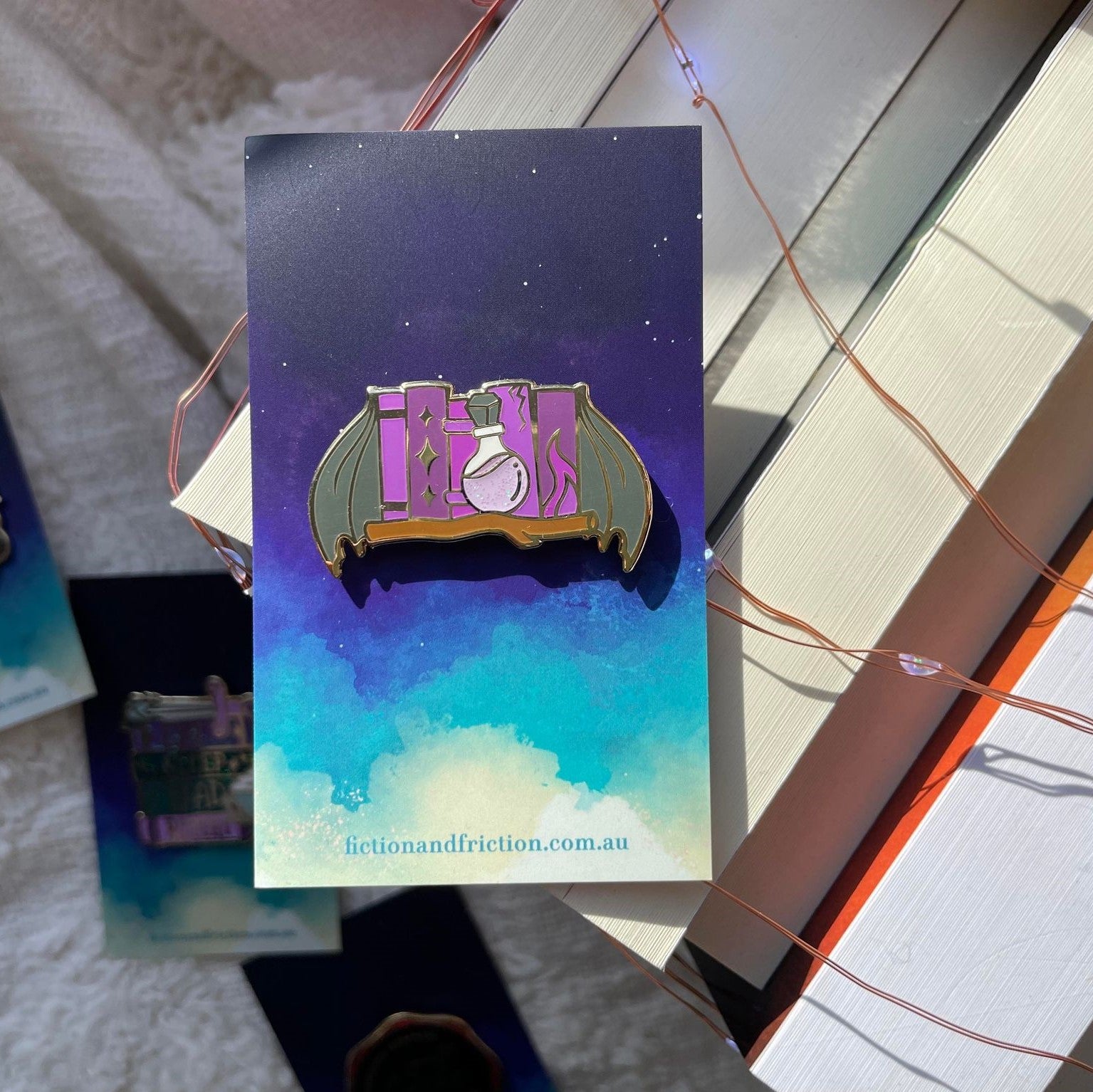 Wing Shelfie Enamel Pin