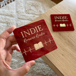 Load image into Gallery viewer, Indie Romance Reader | Arylic Coaster

