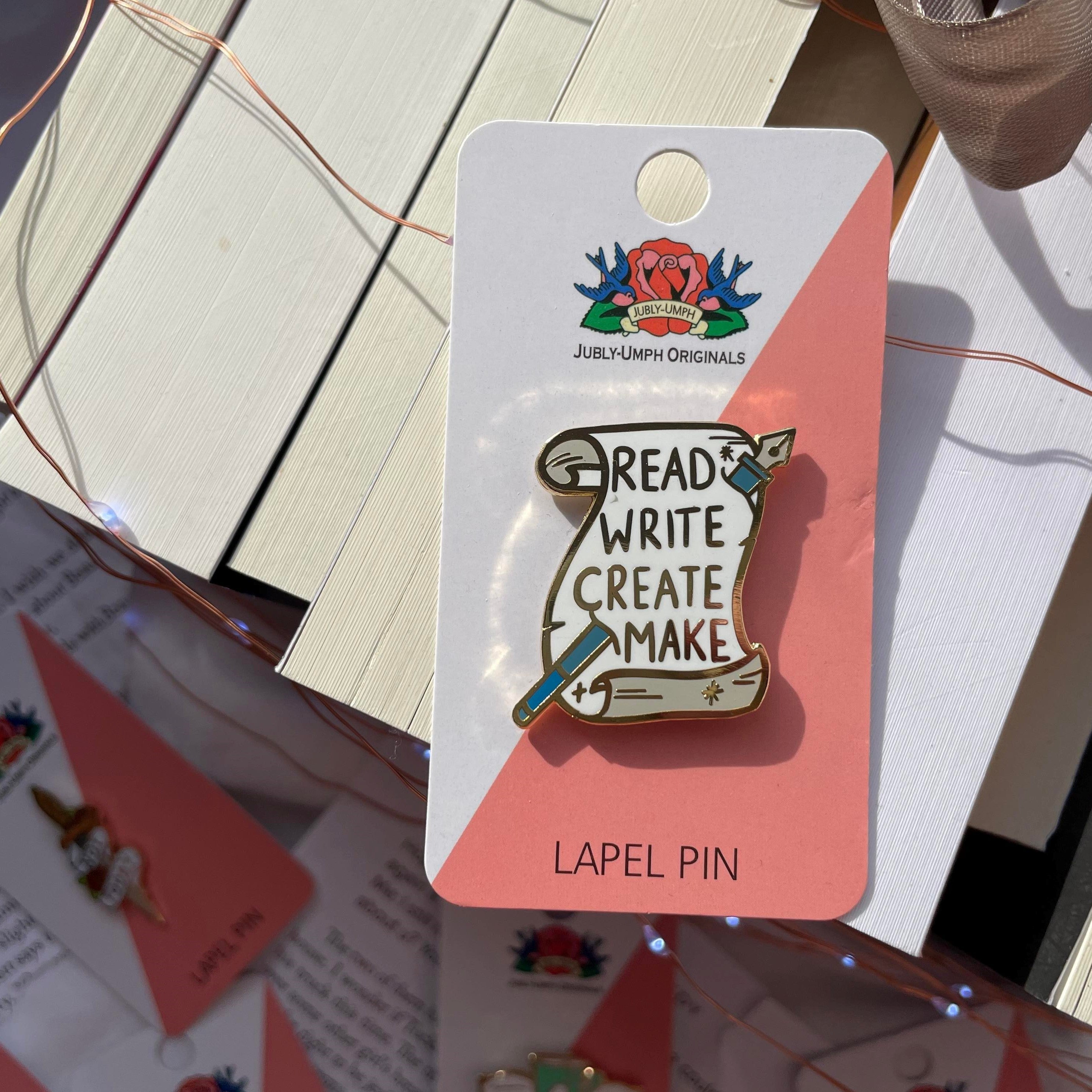 Read Write Create Make Pin